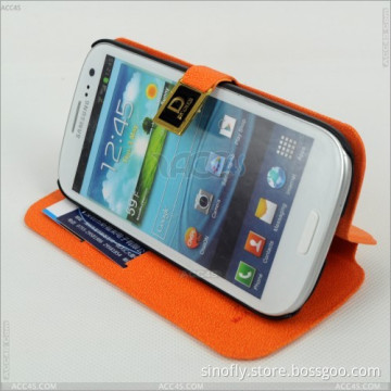 Standing PU Leather Case with Clip for Samsung Galaxy S3/ I9300